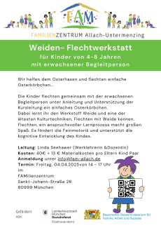 Wir flechten Osterkörbchen für den Osterhasen