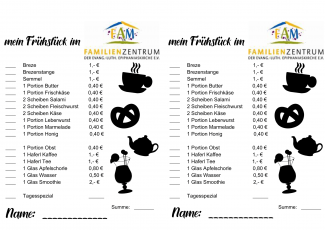 FAM Frühstückskarte