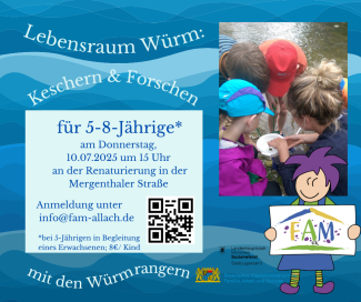 Keschern mit den Würmrangern für 5-8Jährige