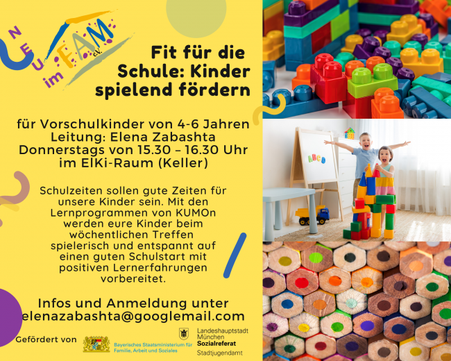 für  Vorschulkinder von 4 - 6 Jahren