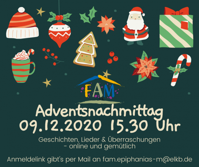 Bunter Online-Adventsnachmittag für Familien