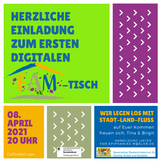 am 08.April2021 starten wir mit Stadt-Land-Fluss