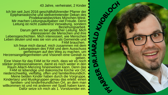 Neuer erster Vorsitzender: Dr. Harald Knobloch