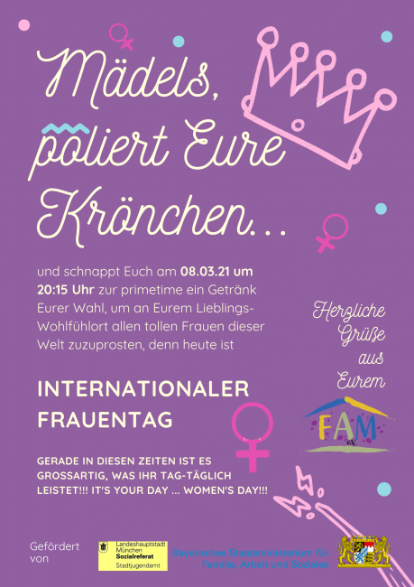 Wir grüßen alle tollen Frauen