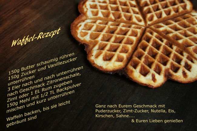 Leckeres Waffelrezept