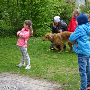 ... Ball liegen lassen, aufstehen, Arme verschränken